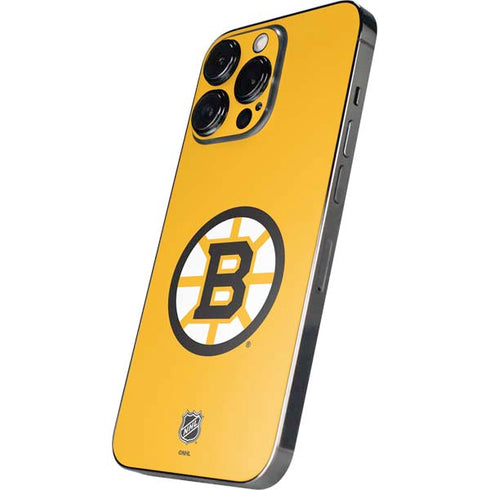 NHL Boston Bruins Solid Background iPhone 13 Pro Max Skin